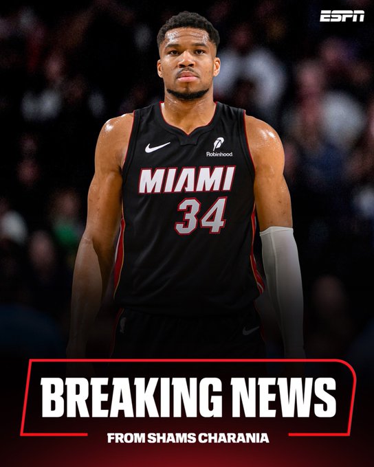 Giannis Antetokounmpo traded to Miami Heat